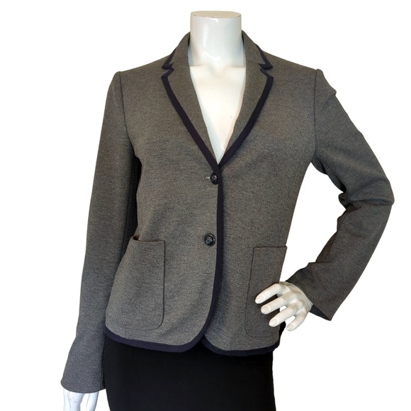 GAP Academy Heather Grey Blazer Contrast Cuff Lining - Picture 5 of 15